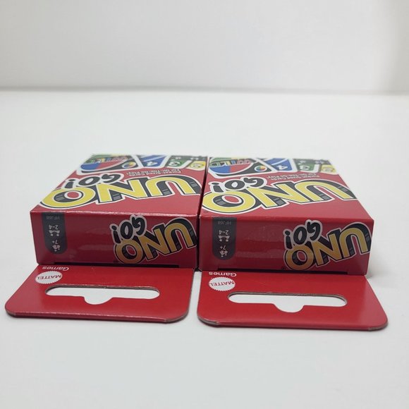 UNO Go Mini Card Game! Mini Travel Version. Pocket Sized. By Mattel Bundle‎ of 2 - Picture 5 of 9